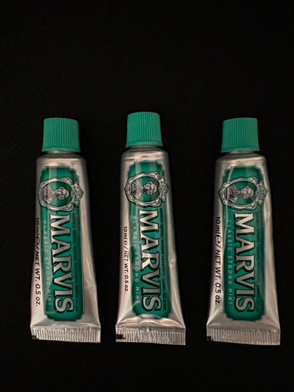 Marvis Toothpaste Travel Size - 0.5 oz each - set of 3 - new with seals